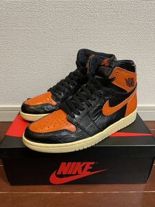 極美品 エアジョーダン1 シャタバ3.0 AIR JORDAN/シカゴ/シャドー/ダンク SB/トラヴィス/オフホワイト/Supreme/エアフォース/AIRFORCE/26.5