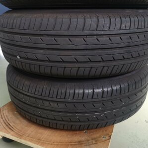 【ノート等】23年製ヨコハマ 185/70R14 日産純正スチールホイール４本セットの画像6