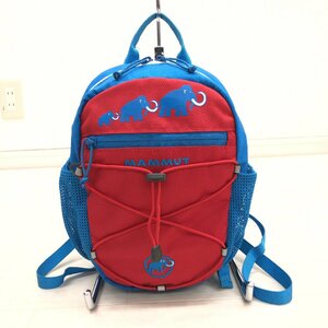 MAMMUT マムート フィルストジップ4 マムート刺繍 バイカラー リュックサック 4L 青×赤 ブルー レッド 2～3歳用 キッズ ジュニア