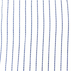 HAMNETT ハムネット スキッパーカラー ストライプ シャツ L 白 ホワイト 五分袖 オープンカラー キャサリンハムネットロンドン 国内正規品の画像5