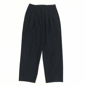 美品 UNIQLO×Theory ユニクロ セオリー ストレッチ ワイド スラックス パンツ S w66 黒 ブラック ワイドパンツ 国内正規品 レディース