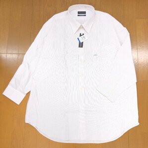 新品 KANSAI YAMAMOTO カンサイヤマモト 定価4,990円 ストライプ ワイシャツ 47-80 長袖 3XL 特大 大きい カッターシャツ 山本寛斎 未使用の画像1