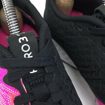 ●美品 adidas アディダス エアロバウンス ニット ランニングシューズ 24cm ピンク×ブラック スニーカー ジョギング トレーニング 女性用_画像10