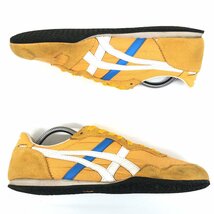 ●Onitsuka Tiger オニツカタイガー アシックス セラーノ 部分本革 スエードレザー ローカット スニーカー 26.5cm マスタード SERRANO 紳士_画像6