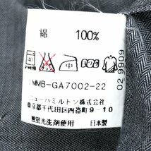90～00's im product イッセイミヤケ ヘリンボーン ヴィンテージ シャツ XL相当 グレー 長袖 2L LL 特大 大きいサイズ 古着 日本製 メンズ_画像6