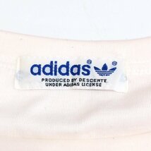 80's adidas originals アディダスオリジナルス ロゴ刺繍 ヴィンテージ Tシャツ O 長袖 ロンT XL 2L LL 特大 大きいサイズ 古着 デサント_画像3