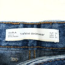 ZARA trafaluc denimwear ザラ ダメージ加工 デニム パンツ 28 w74 濃紺 インディゴ ジーンズ カットオフ レディース 女性用_画像3