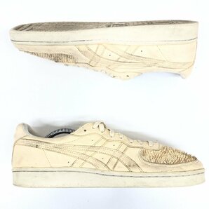 ●Onitsuka Tiger オニツカタイガー アシックス D7J1L GSM 本革 レザー スニーカー 28cm クリーム ローカット フリンジ メンズ 紳士の画像6