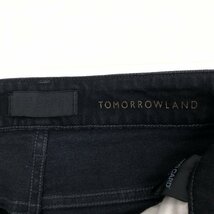 RED CARD×TOMORROWLAND レッドカード トゥモローランド 定価20,900円 ストレッチ デニム パンツ 22 w64 黒 ブラック 日本製 ジーンズ_画像3