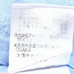Gee Gellan ジーゲラン 麻 リネン100% ワイドカラー シャツ 48(L) 青系 ブルー系 長袖 日本製 国内正規品 メンズ 紳士の画像6