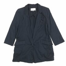 Ballsey ボールジィ シルクブレンド ストレッチ サマージャケット 38(M) 黒 ブラック 日本製 羽織り 国内正規品 女性用 トゥモローランド_画像1