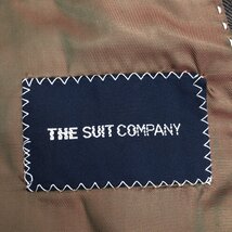 ●THE SUIT COMPANY スーツカンパニー 伊カノニコ製生地 2B スーツジャケット 175-DROP4(XL相当) チャコール系 特大 大きいサイズ 2L LL_画像3