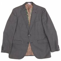 ●THE SUIT COMPANY スーツカンパニー 伊カノニコ製生地 2B スーツジャケット 175-DROP4(XL相当) チャコール系 特大 大きいサイズ 2L LL_画像1