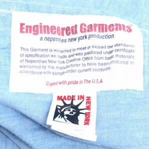 USA製 ENGINEERED GARMENTS エンジニアドガーメンツ シャンブレー シャツ XS ライトインディゴ 長袖 ネペンテス アメリカ製 国内正規品の画像4