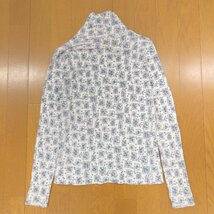 Wafflish Waffle ワッフリッシュワッフル 総柄 ストレッチ カットソー 2XL 日本製 花柄 ロンT Tシャツ 3L ゆったり 大きい レディース_画像2