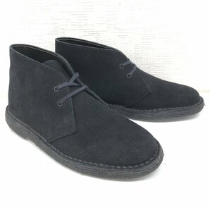 ●REGAL リーガル 本革 スエードレザー デザートブーツ 24cm 黒 ブラック チャッカブーツ レザーブーツ 革靴 メンズ 紳士の画像3