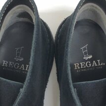 ●REGAL リーガル 本革 スエードレザー デザートブーツ 24cm 黒 ブラック チャッカブーツ レザーブーツ 革靴 メンズ 紳士_画像5