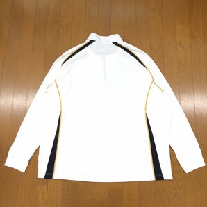 Mizuno ミズノ ロゴプリント 吸水速乾 ドライ ジャージ ハーフジップ シャツ 4L 白 ホワイト 長袖 3XL 特大 大きいサイズ メンズ 紳士の画像2