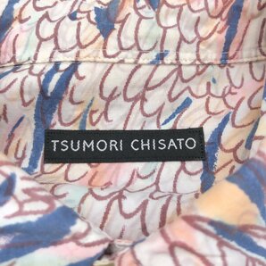 TSUMORI CHISATO ツモリチサト シルク刺繍 総柄 ゆったり シャツ 1 日本製 ブラウス 長袖 国内正規品 レディース 女性用の画像3