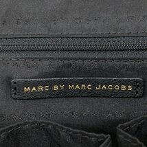 ●MARC BY MARC JACOBS マークジェイコブス 2Way 本革 レザー ワンハンドル ショルダーバッグ 黒×白 ハンドバッグ 肩掛け バイカラー 婦人_画像3