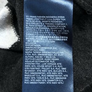 ●TOMMY HILFIGER トミーヒルフィガー ロゴ刺繍 アーガイル柄 コットン ニット セーター XL ダークグレー 2L LL 特大 大きいサイズ メンズの画像9