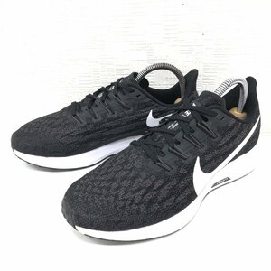 * beautiful goods NIKE Nike air zoom Pegasus 36 knitted running shoes 23cm black series black group sneakers jo silver g training for women 