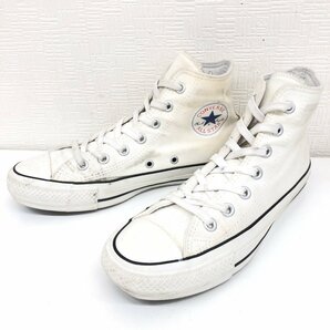 ●CONVERSE コンバース チャックテイラー オールスター100 キャンバス ハイカット スニーカー 26cm 白 ホワイト カラーズハイ ALL STARの画像1