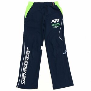 Asics Asics A77 логотип печатные брюки Jersey M The Dark Blue Navy Track Pants Training Bans