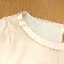美品 23区 ニジュウサンク レイヤード シフォン シャツ 44(2XL) 日本製 ブラウス カットソー シアースリーブ 3L ゆったり 大きい 女性用_画像5