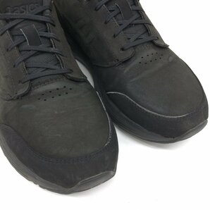 ●ASICS アシックス ゲルオデッセイ 本革 ヌバックレザー ウォーキングシューズ 26.5cm 黒 ブラック スニーカー コンフォート 健康靴 紳士の画像9