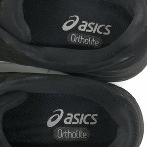 ●ASICS アシックス ゲルオデッセイ 本革 ヌバックレザー ウォーキングシューズ 26.5cm 黒 ブラック スニーカー コンフォート 健康靴 紳士の画像5