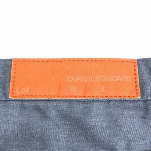 JOURNAL STANDARD ジャーナルスタンダード 裏地チェック柄 テーパード パンツ L w82 グレー チノパンツ 日本製 国内正規品 メンズ 紳士の画像4