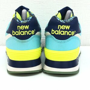 ●New Balance ニューバランス WL574ILA ボタニカル柄 ローカット スニーカー 24cm ミントグリーン ランニングシューズ レディース 女性用の画像4