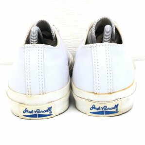 ●CONVERSE コンバース ジャックパーセル 本革 レザー ローカット スニーカー 27cm 白 ホワイト レザースニーカー JACK PURCELL メンズの画像4