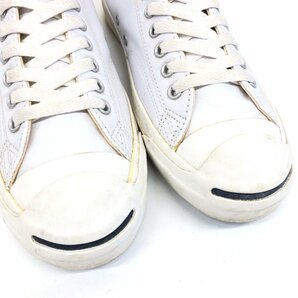 ●CONVERSE コンバース ジャックパーセル 本革 レザー ローカット スニーカー 27cm 白 ホワイト レザースニーカー JACK PURCELL メンズの画像9