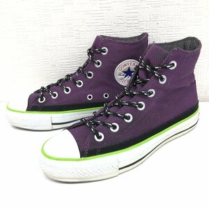 ●CONVERSE コンバース オールスター メッシュ ハイカット スニーカー 23.5cm 紫 パープル ALL STAR レディース 女性用 婦人