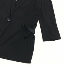 美品 MICHEL KLEIN ミッシェルクラン サマージャケット 38(M) 黒 ブラック テーラードジャケット 国内正規品 レディース 女性用_画像5