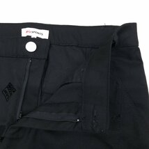 MU SPORTS ミエコウエサコ 総柄 ストレッチ ゴルフパンツ 46(2XL) w78 黒 ブラック スラックス 3L ゆったり 大きい 国内正規品 レディース_画像7