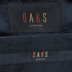 ●DAKS ダックス 2B シングルスーツ 上下セットアップ 42(XL相当)/44(2XL相当) チャコールグレー ジャケット パンツ 特大 大きいサイズの画像3