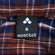 mont-bell モンベル #1114280 WIC.ライト シングルポケット ロングスリーブシャツ S マルチカラー 長袖 チェック アウトドア キャンプ_画像3