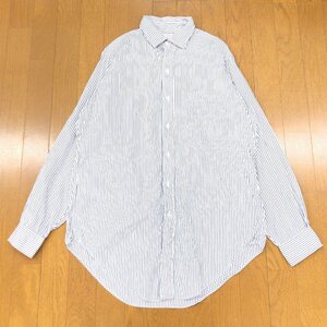 Brooks Brothers ブルックスブラザーズ ストライプ ドレスシャツ 15-2 長袖 ワイシャツ カッターシャツ 2L LL 特大 大きいサイズ メンズ