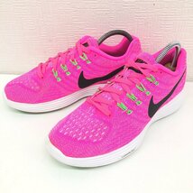 ●極美品 NIKE ナイキ ルナテンポ2 メッシュ ランニングシューズ 23.5cm ビビットピンク スニーカー ジョギング トレーニング レディース_画像1