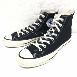 ●CONVERSE コンバース 定価14,300円 オールスターJハイ キャンバス ハイカット スニーカー US8(約26cm) 黒 ブラック 日本製 ALL STAR