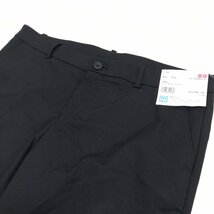 新品 UNIQLO ユニクロ 定価2,990円+税 吸水速乾 ドライ ストレッチ クロップドパンツ 70cm 黒 ブラック テーパードパンツ 女性用 未使用_画像4