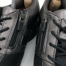 ●美品 Mizuno ミズノ ウェッジソール ウォーキングシューズ 23.5cm EEE 黒 ブラック スニーカー コンフォート 健康靴 レディース 女性用_画像9
