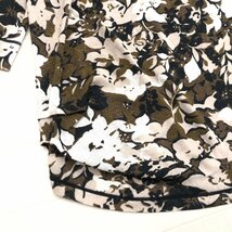 KANSAI BIS カンサイビス 花柄 タックカラー カットソー 11(L) 総柄 日本製 七分袖 ロンT Tシャツ 国内正規品 レディース 女性用 婦人_画像6