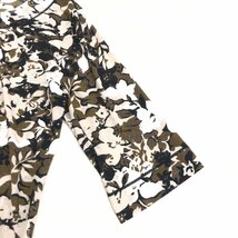 KANSAI BIS カンサイビス 花柄 タックカラー カットソー 11(L) 総柄 日本製 七分袖 ロンT Tシャツ 国内正規品 レディース 女性用 婦人_画像5