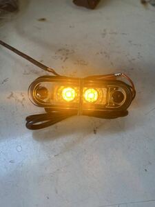 サイドマーカー埋め込 ledマーカー2led アンバー アンダーパイプ EURO 0.5W 12～24v スカニア ボルボ LED bragan kelsa 3個セット