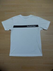 ノースフェイスTシャツ、シンプルラインド半袖Tシャツ【メンズMサイズ】