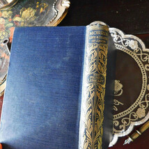 *゜+ 19－20世紀初頭　背表紙が素敵な古書　モリス　英国　アンティークブック　ヴィンテージ本　洋書　古書　アンティーク　ブルー_画像2